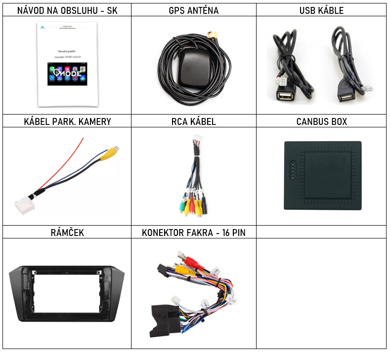 SK Prislusenstvo pre autorádio Bmode pre Volkswagen Passat B8 cerny s carplay a androidauto - evtech.sk